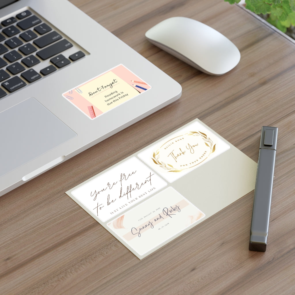 Custom font style Sticker Sheets