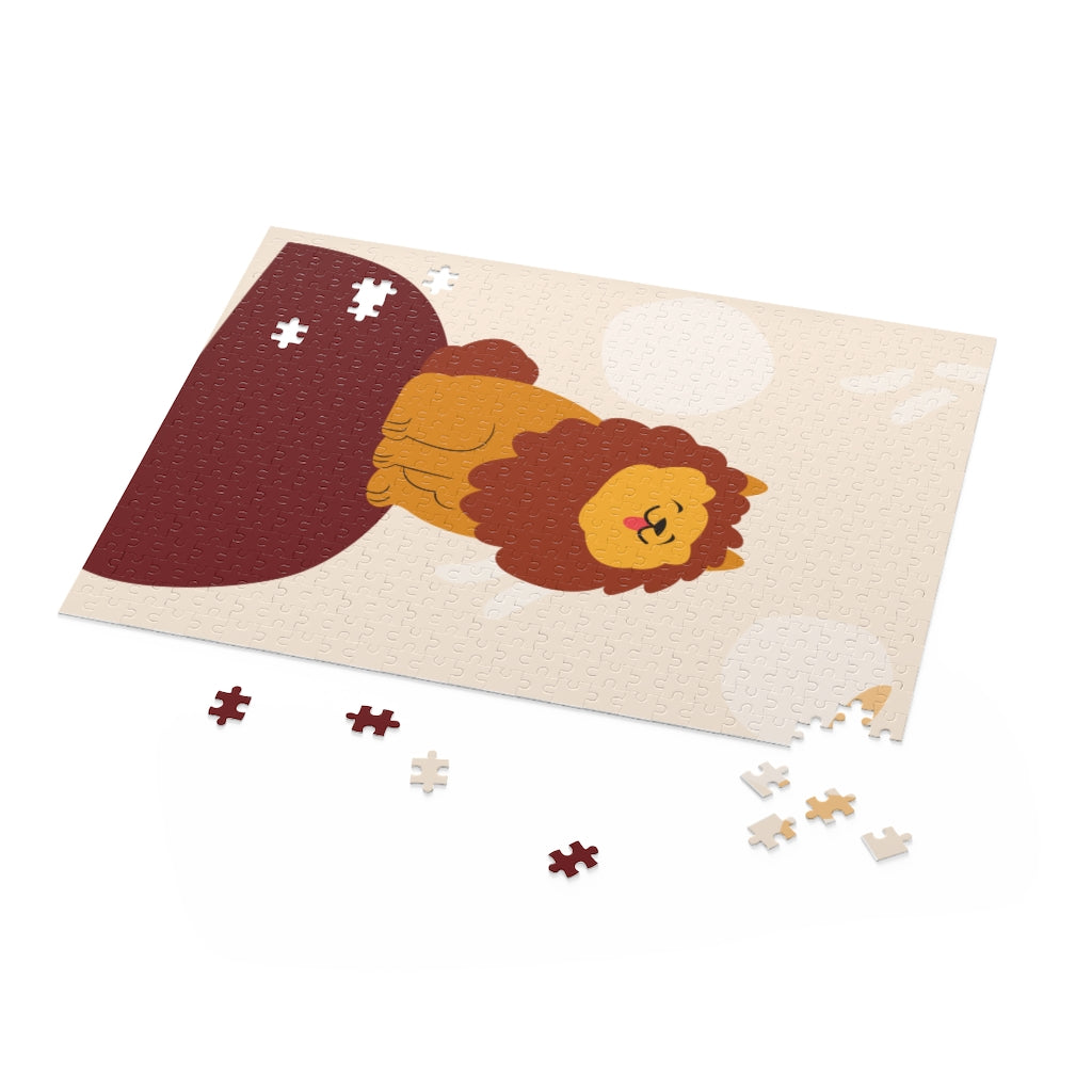 Lion king cartoon Personalized Puzzle Photo Gift