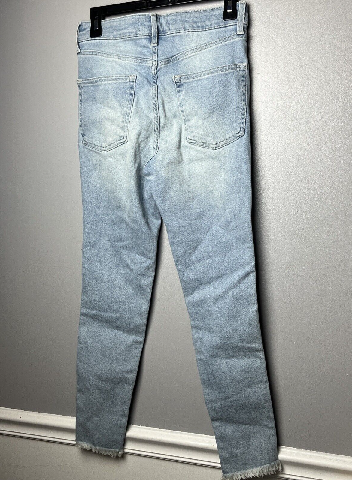 Free People We the Free Raw Hem High-Rise Denim Legging Blue Size 28