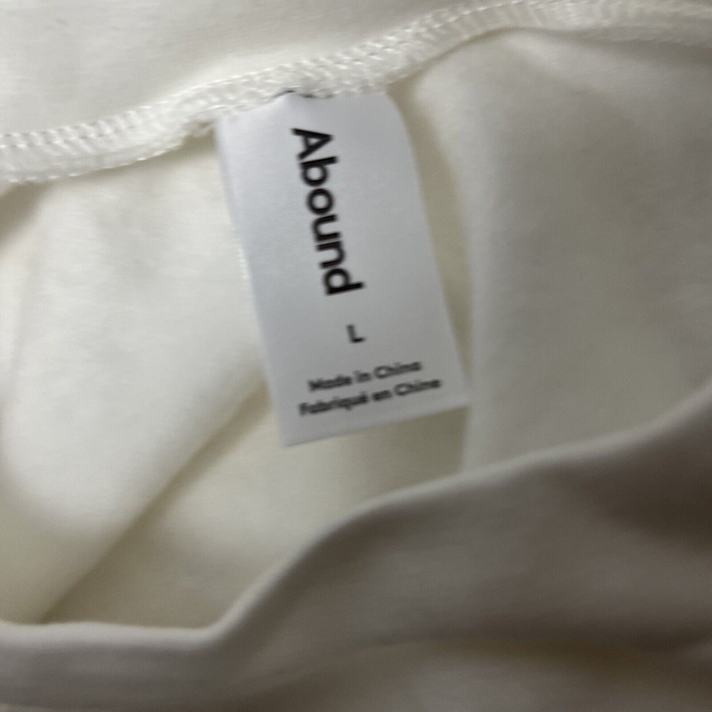 New Abound White Cropped Sweatshirt Size Large