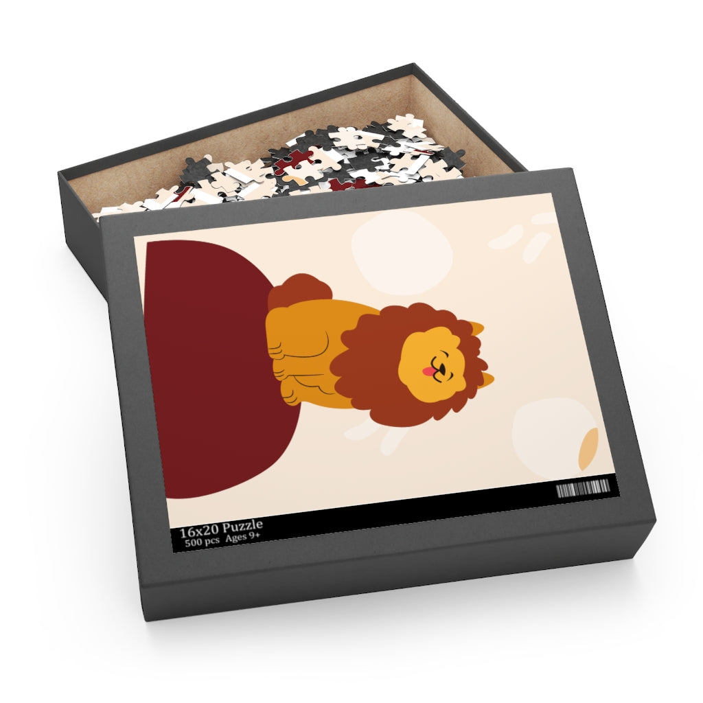 Lion king cartoon Personalized Puzzle Photo Gift