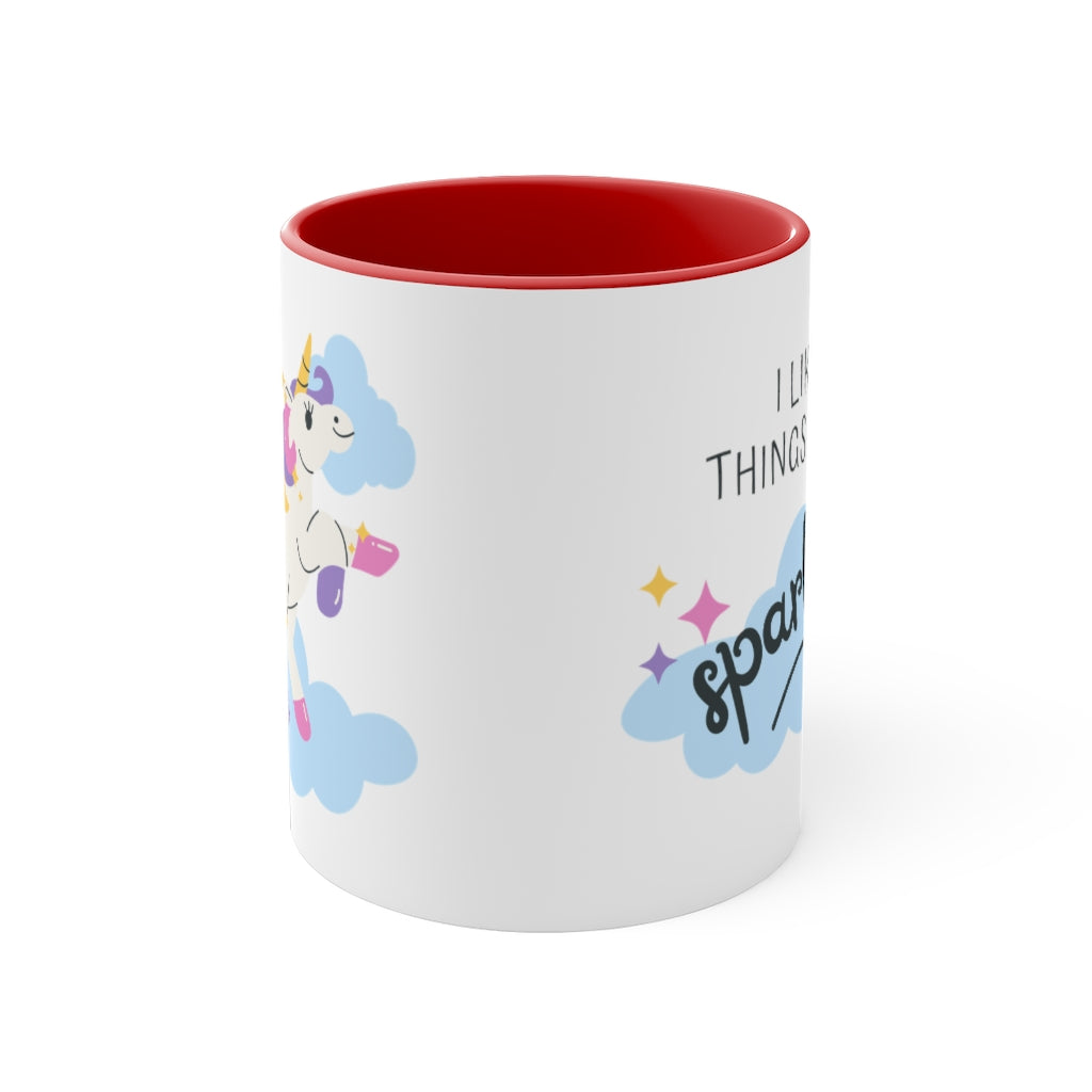 I like things that sparkle Accent Coffee Mug, 11oz