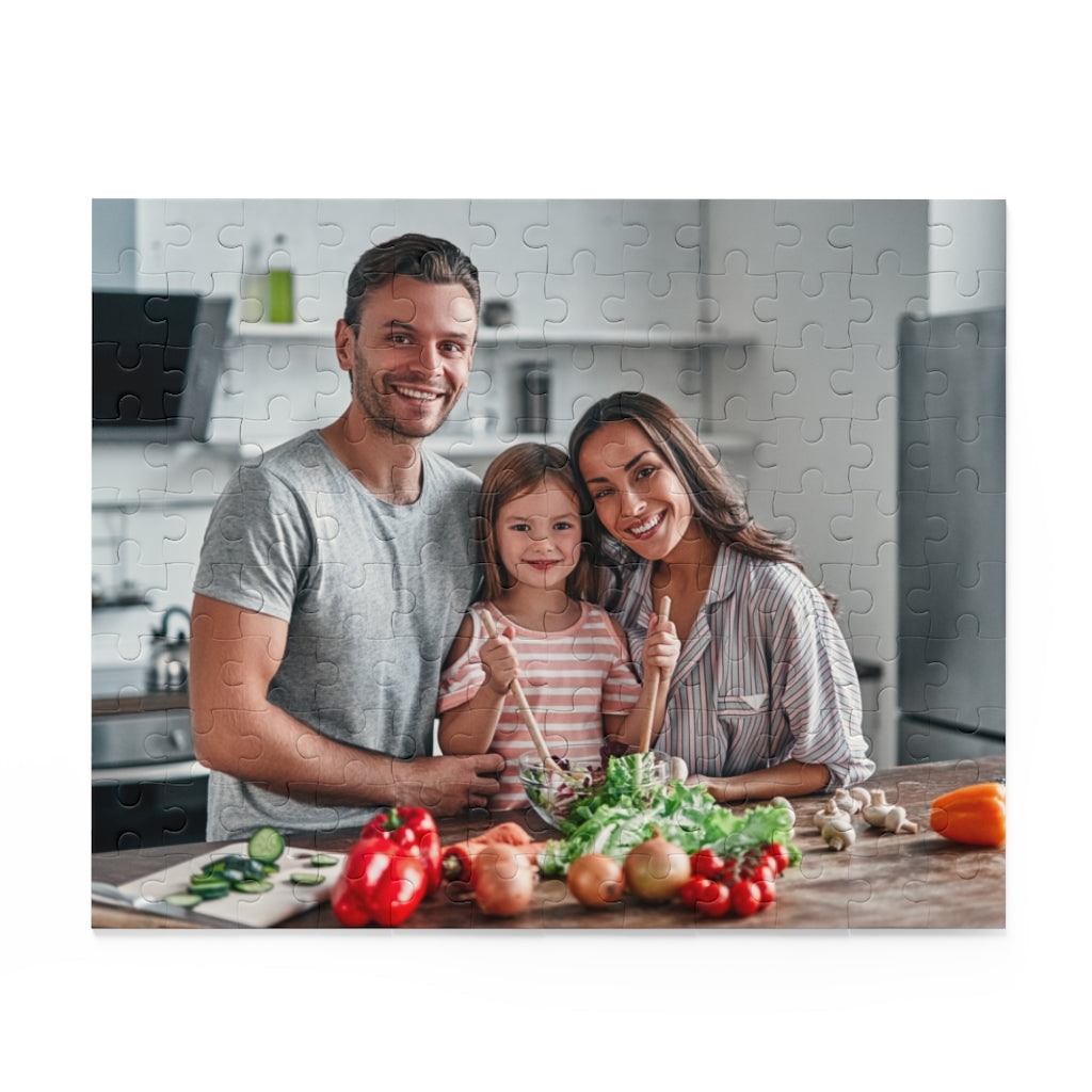 Personalized family picture kitchen Christmas gift Puzzle