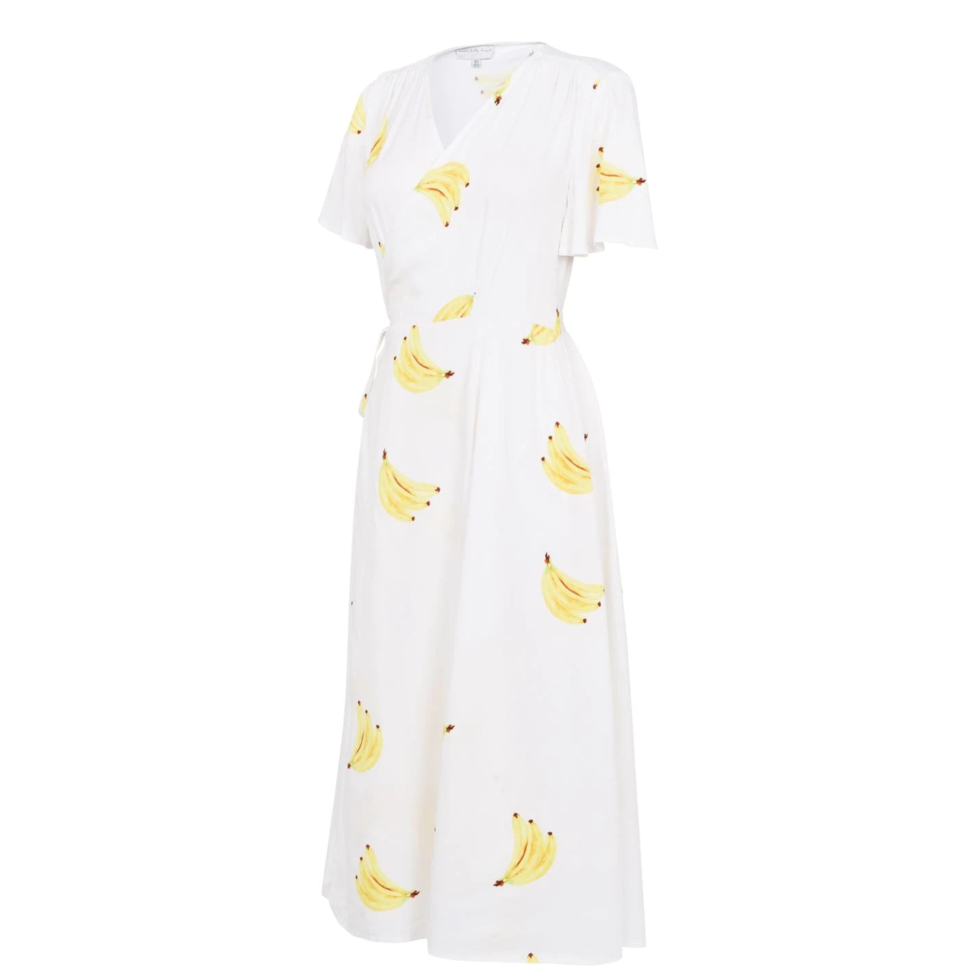 Never Fully Dressed Banana Midi Wrap Dress Size 2 NWT
