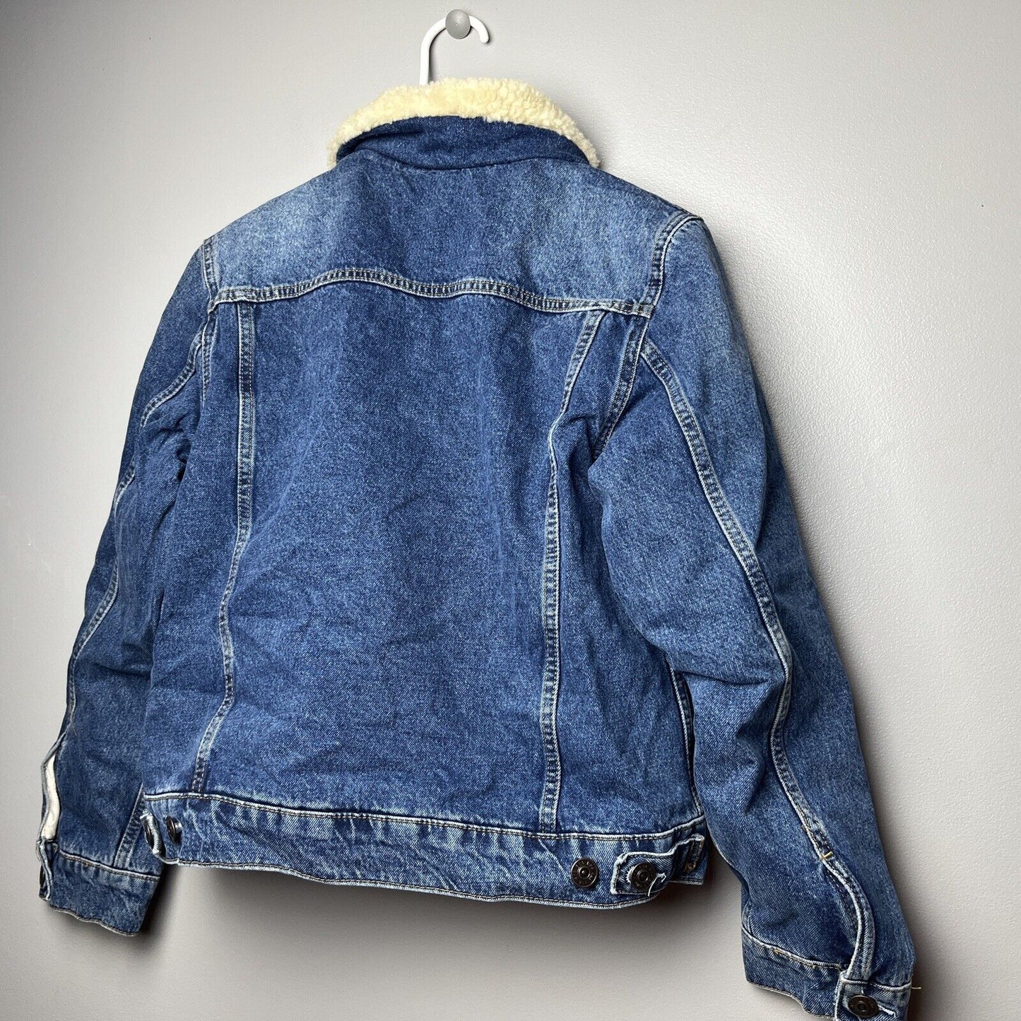 BDG Urban Outfitters Sherpa Lined Denim Jacket Size X-SMALL