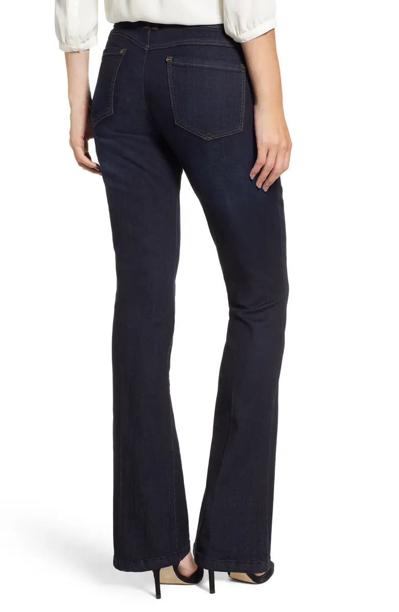 WIT & WISDOM Indigo Dark Blue 'Ab'Solution Itty Bitty Bootcut Jeans 8 Booty Lift