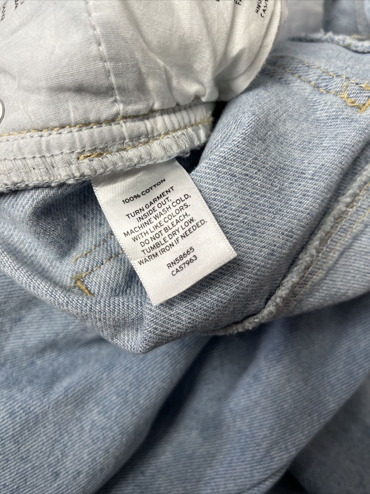 Bp. Women's High Waist Button Fly Mom Jeans Size 28 Light Blue