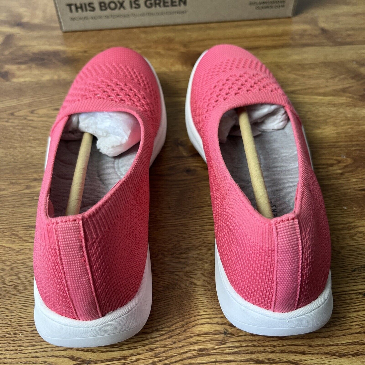 Clarks Cloudsteppers Washable Knit Slip-Ons - Adella Moon-Coral Womens 6.5 M NEW