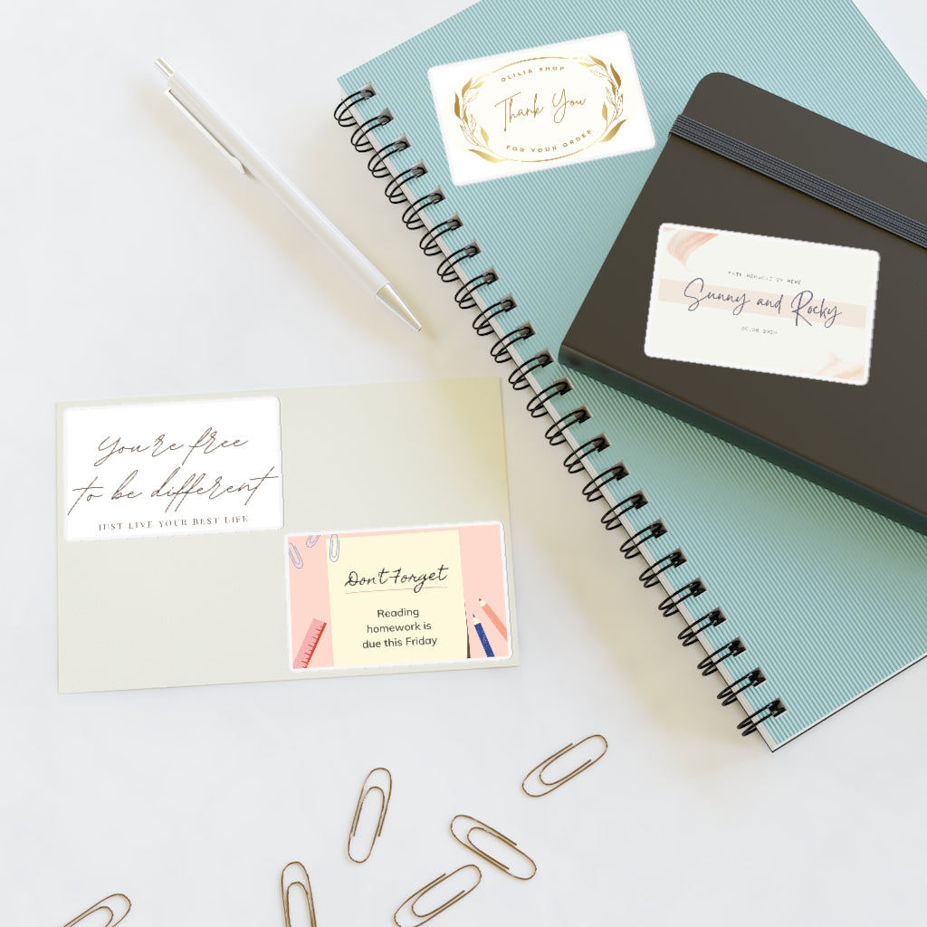 Custom font style Sticker Sheets
