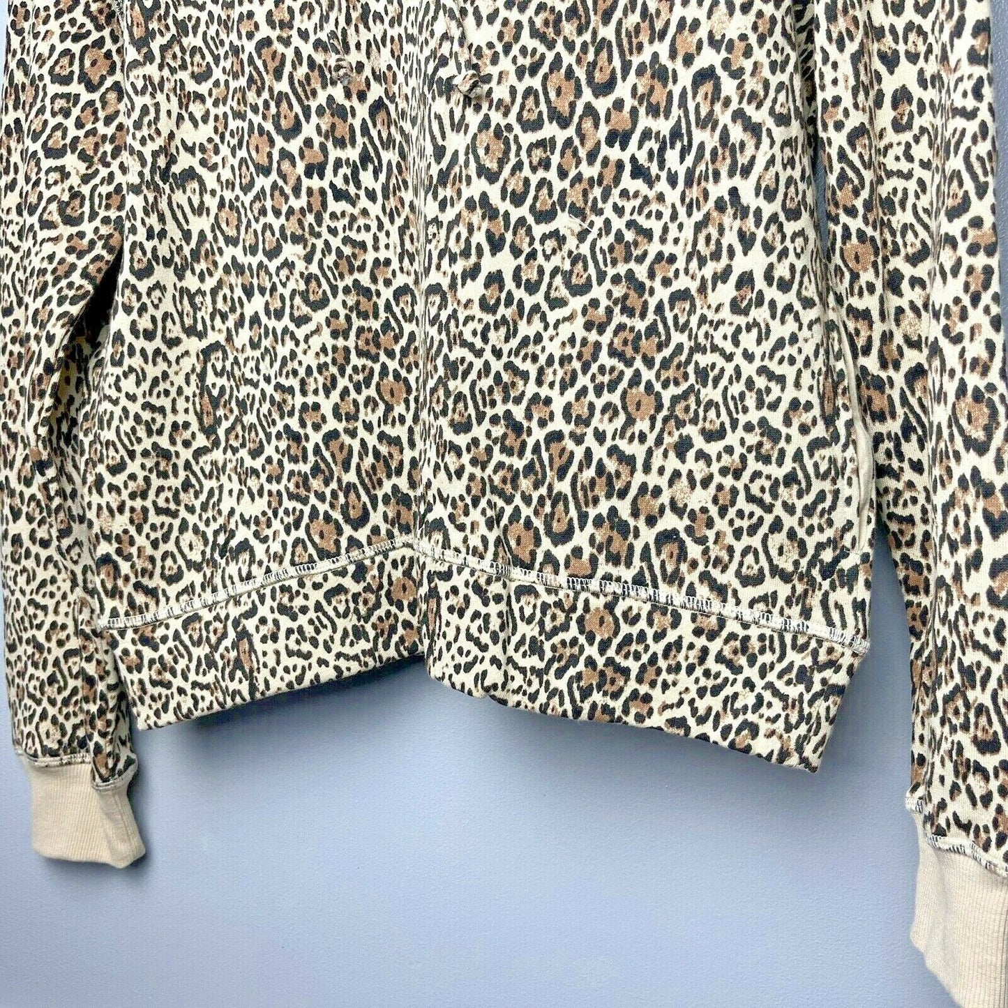 Socialite NWT Women's Multicolor Leopard Print Pullover Hoodie Sweatshirt Size M