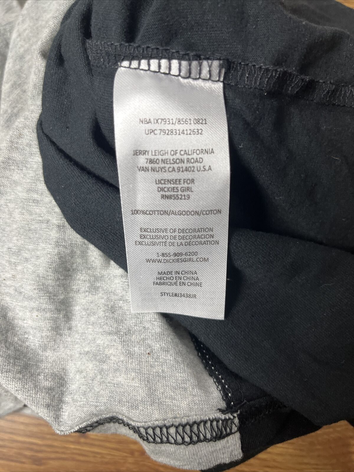 Dickies Split Up Black and Heather Grey Boyfriend Women's T-Shirt Size XS