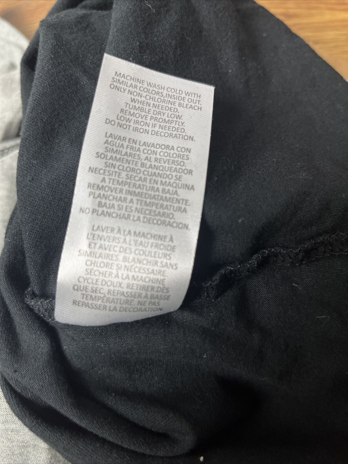 Dickies Split Up Black and Heather Grey Boyfriend Women's T-Shirt Size XS