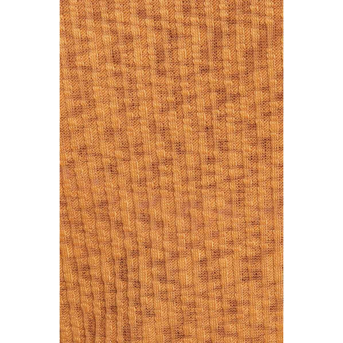 Ten Sixty Sherman Size S Women's Ribbed Crop Cardigan Brown