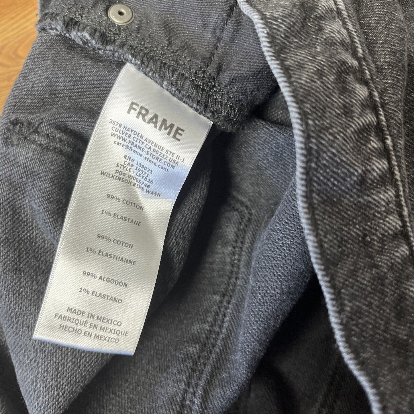 FRAME Le Sylvie Ripped High Waist Straight Leg Jeans Size 28
