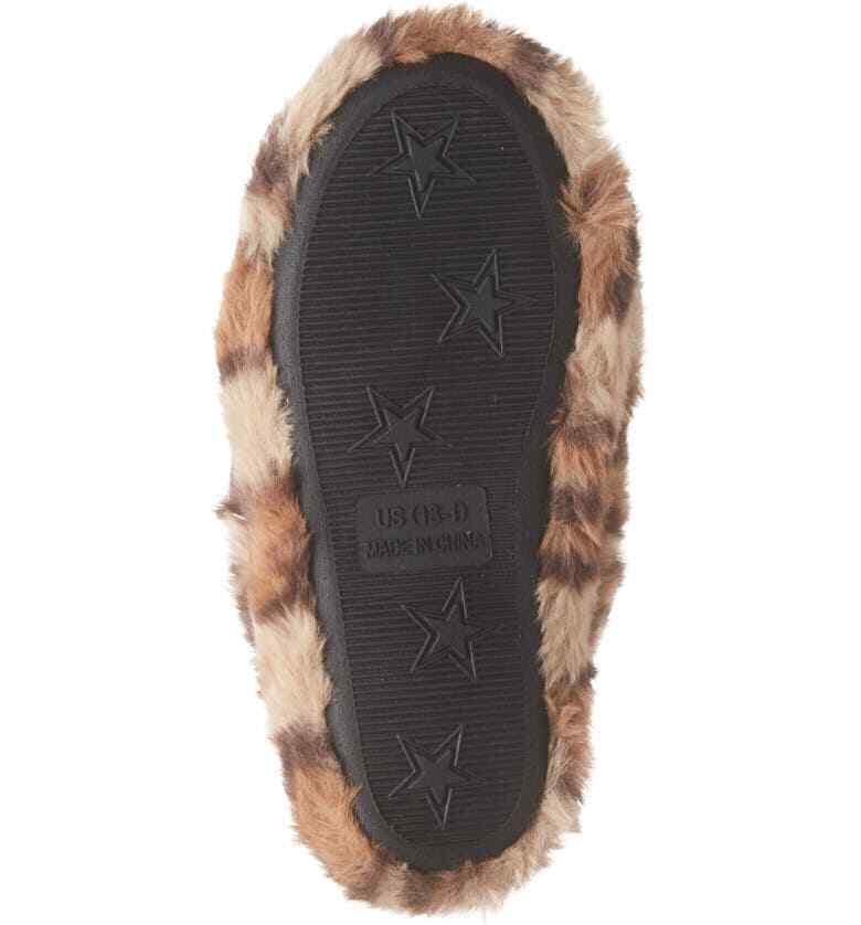 Treasure & Bond Kids NWT Brown Faux Fur Slide Slippers