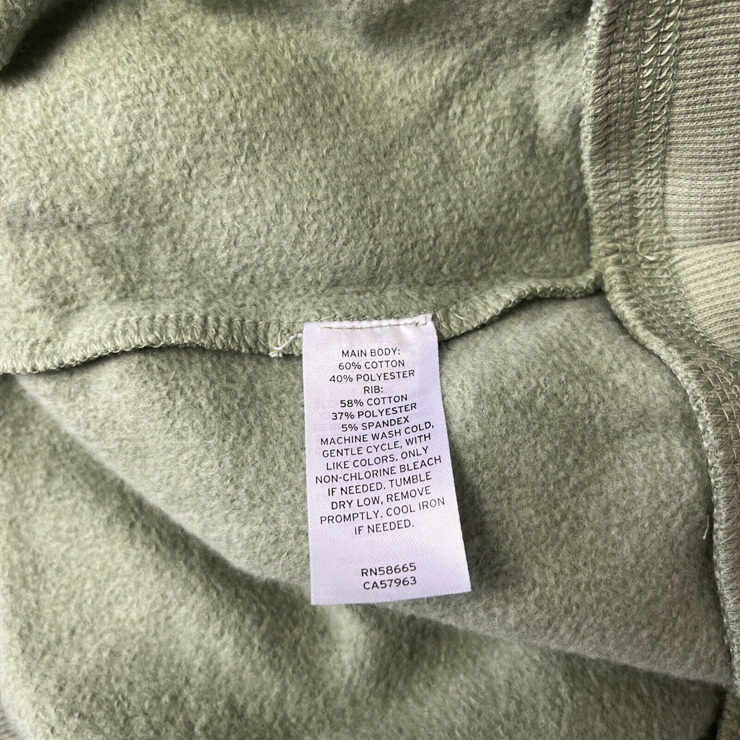 NWT Abound Womens Colorblock Pullover Hoodie Green/White Size Small