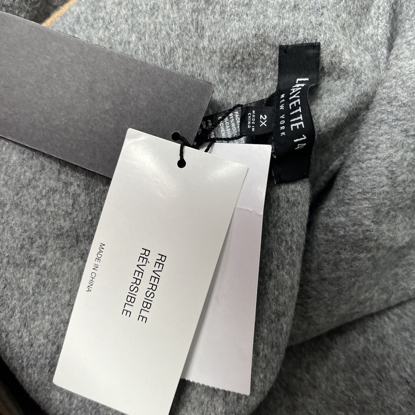 Lafayette 148 New York Plus 2X Reversible Andover Wool & Cashmere-Blend Jacket