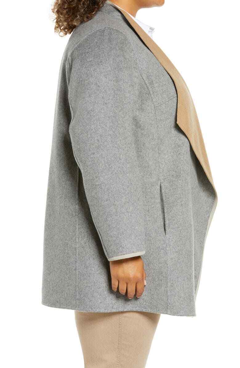 Lafayette 148 New York Plus 2X Reversible Andover Wool & Cashmere-Blend Jacket