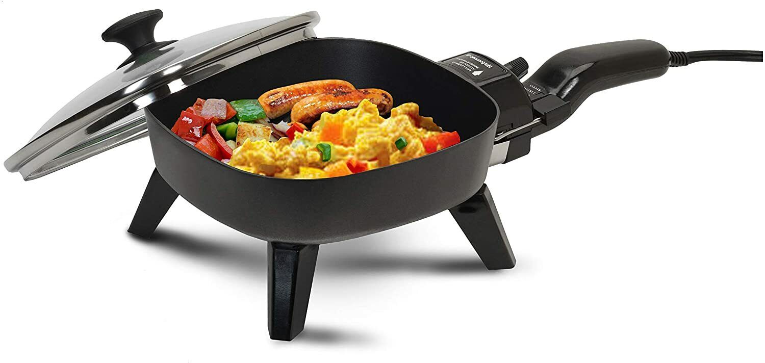 Elite Gourmet EFS-400 Personal Stir Fry Griddle Pan Non-stick Electric –  Easy Shopping Center