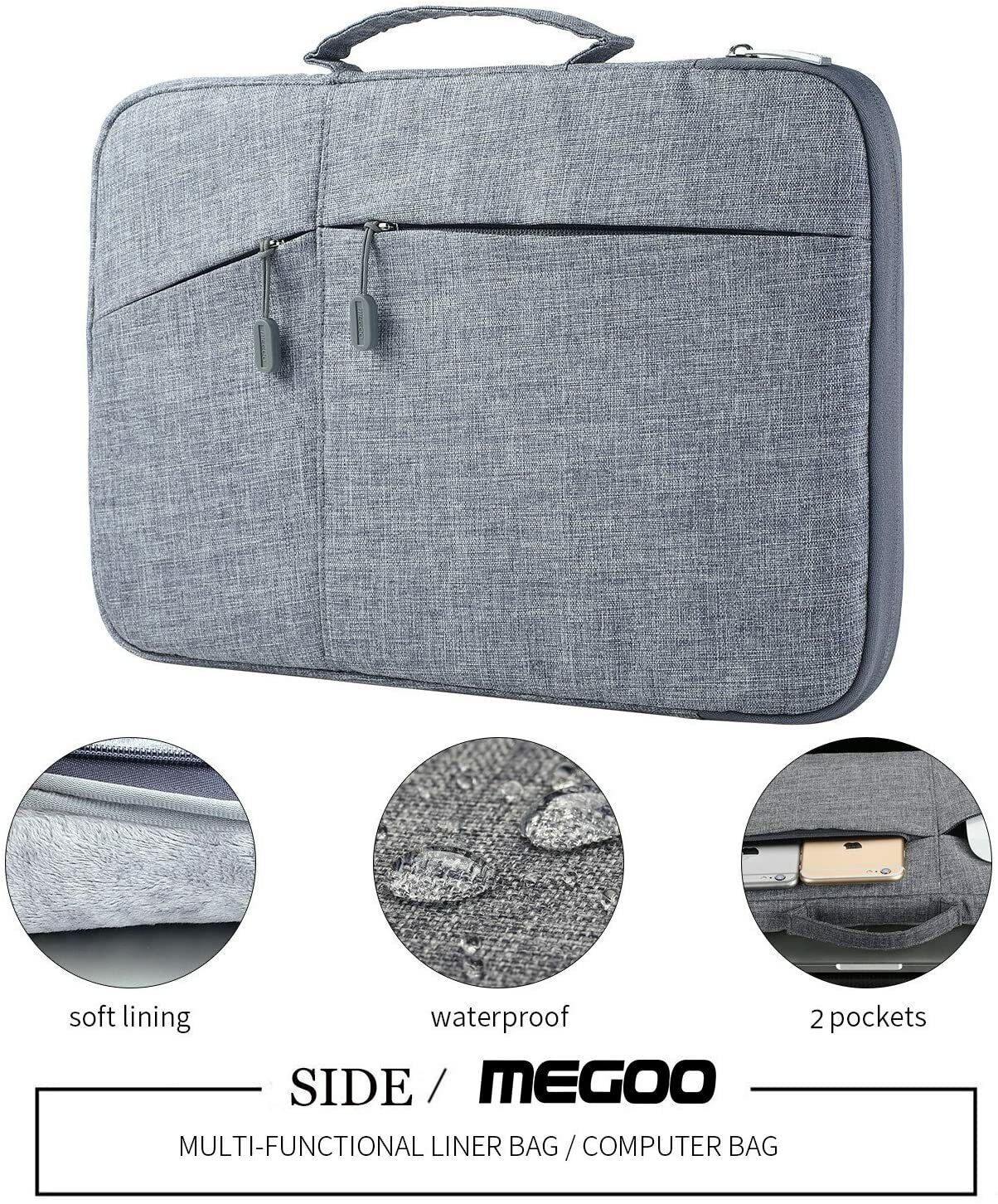 Megoo 12inch Sleeve Case with Accessory Pouch for Microsoft Surface Pro X/7/6/5/