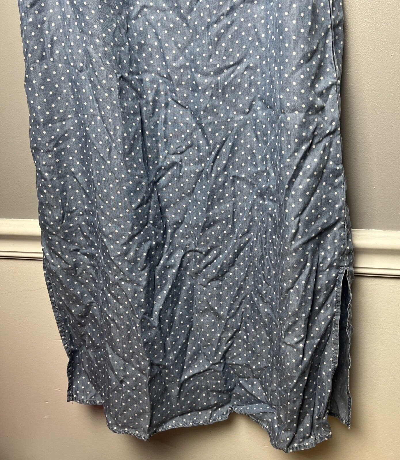 Velvet Heart Oria Ruffle Polka Dot Midi Slip Dress Size Medium