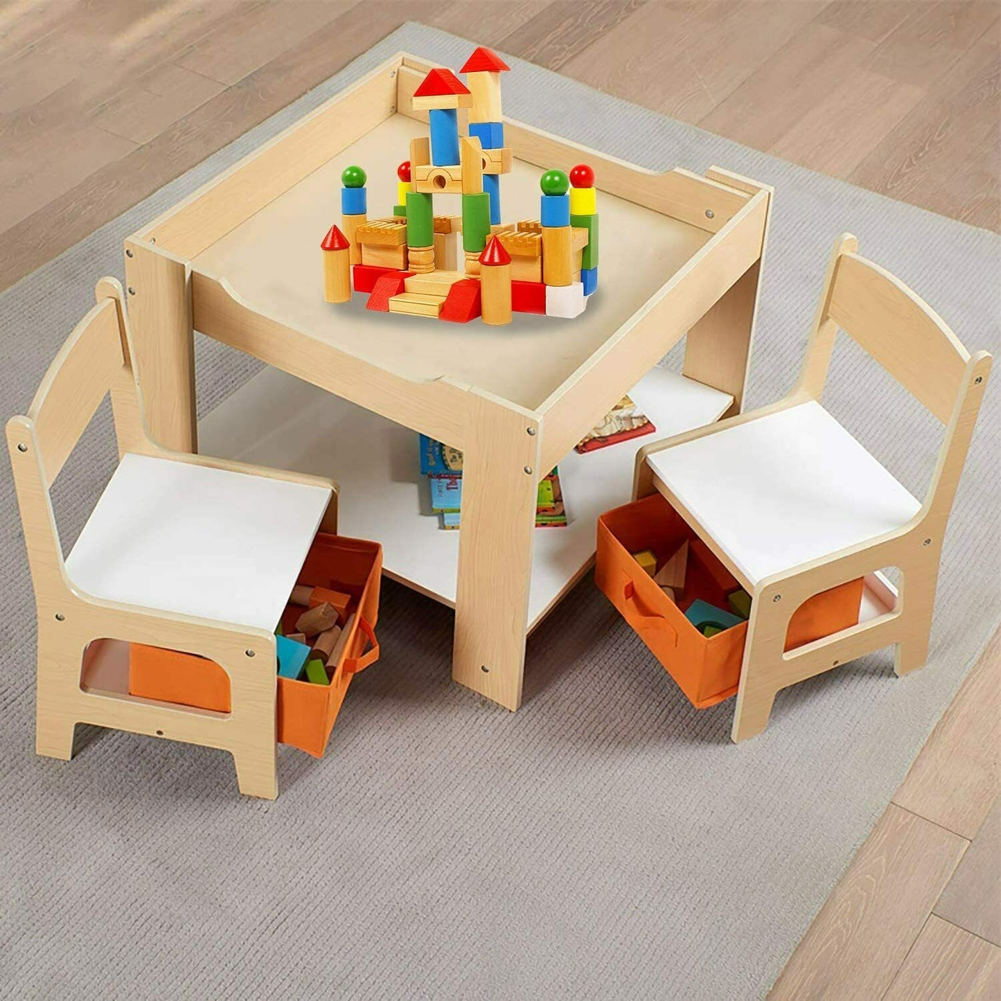 Premium Little Kids Playroom Activity Table And Chair Set