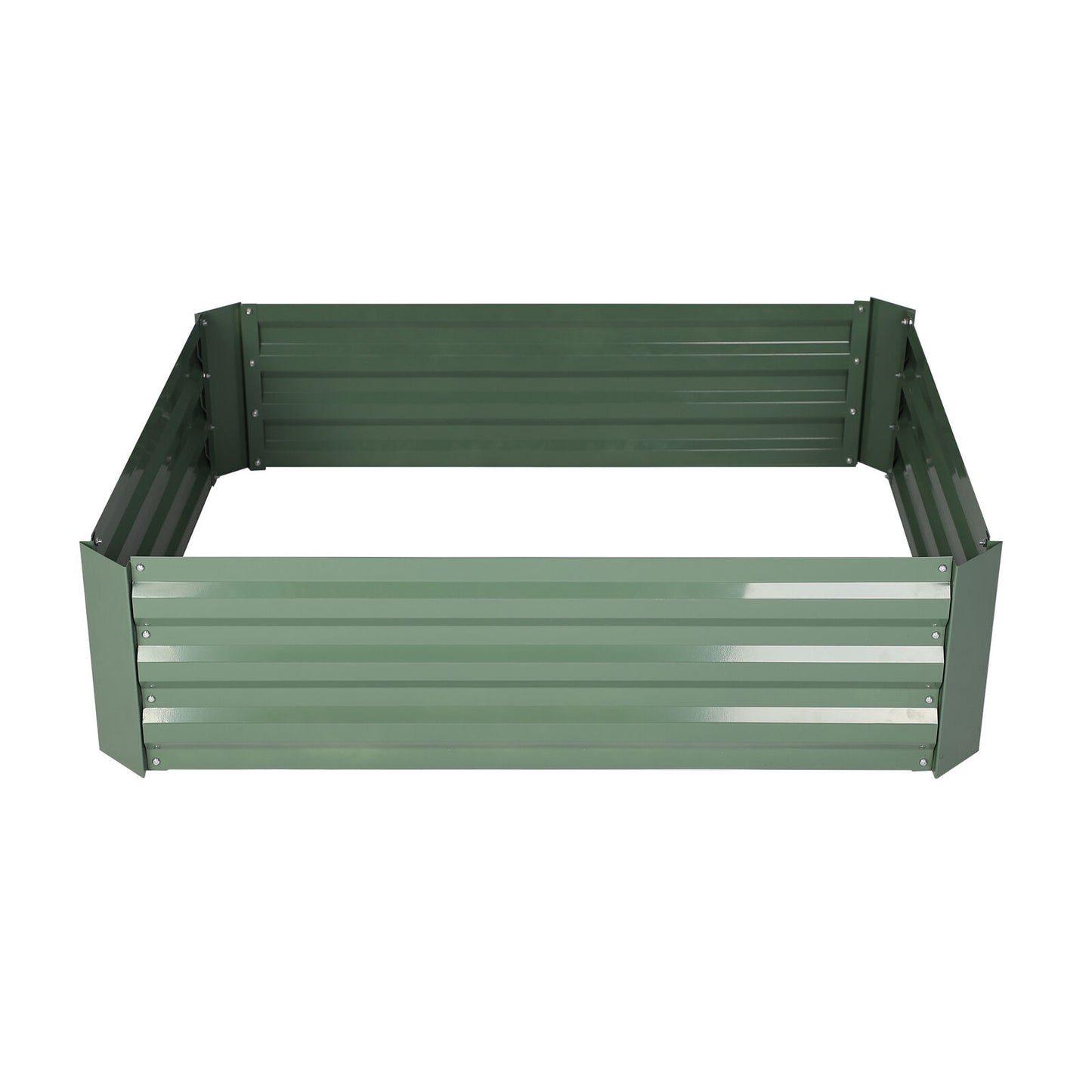 Raised Galvanized Metal Outdoor Garden Planter Box