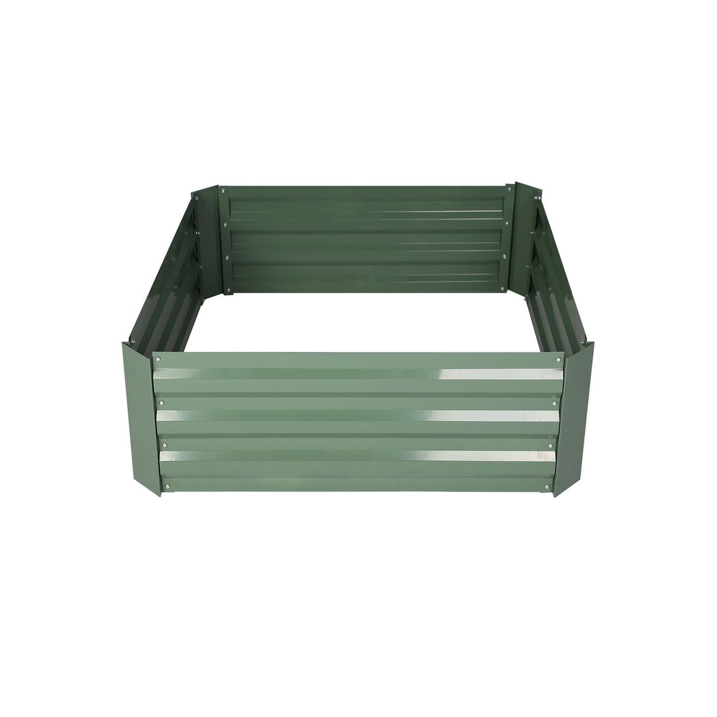 Raised Galvanized Metal Outdoor Garden Planter Box