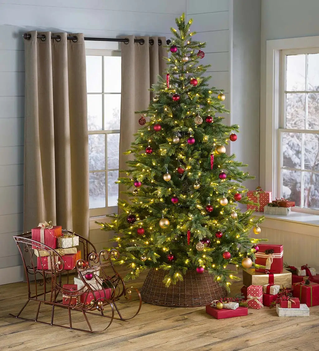 Plow & Hearth Red Metal Holiday Sleigh