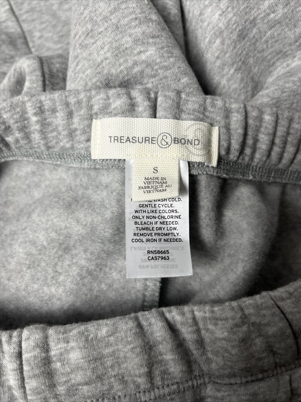Treasure & Bond Boyfriend Sweatpants Grey Heather Women's Size SMALL