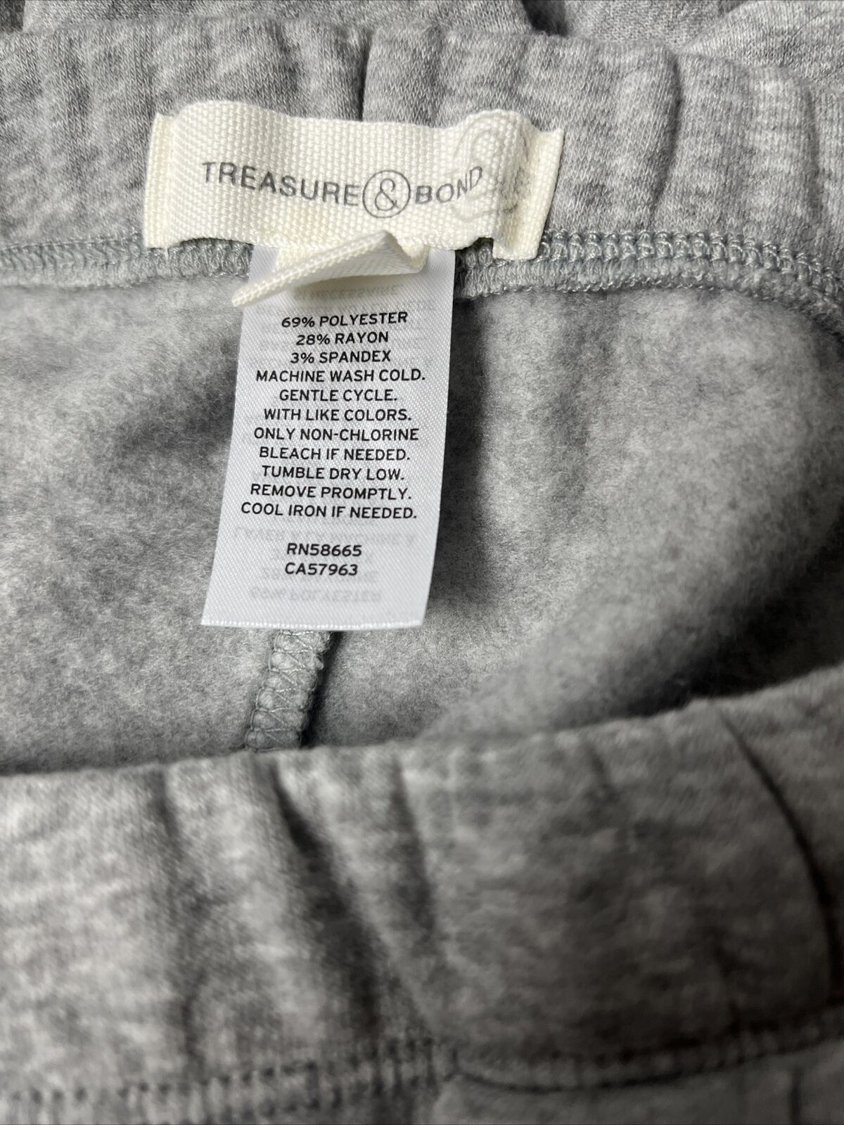 Treasure & Bond Boyfriend Sweatpants Grey Heather Women's Size SMALL