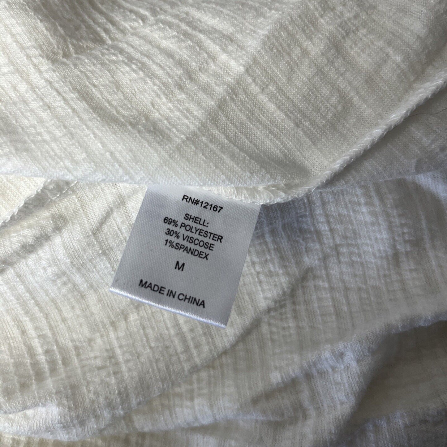Laurie Felt Gauze Ruffle Peasant off the Shoulder Top White, Size Medium