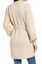 TOPSHOP Cardigan SWEATER KNIT Stone Belted BLOUSON SLEEVE Chunky Size S (4 - 6)