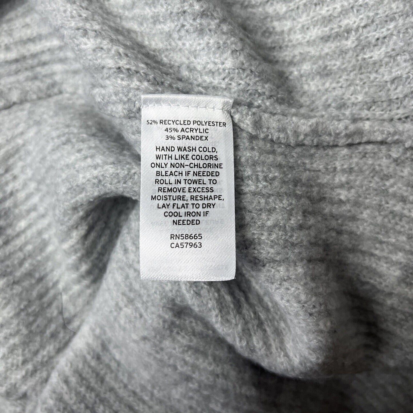 Halogen Cozy V-neck Tunic Sweater In Grey Light Heather L Large NEW
