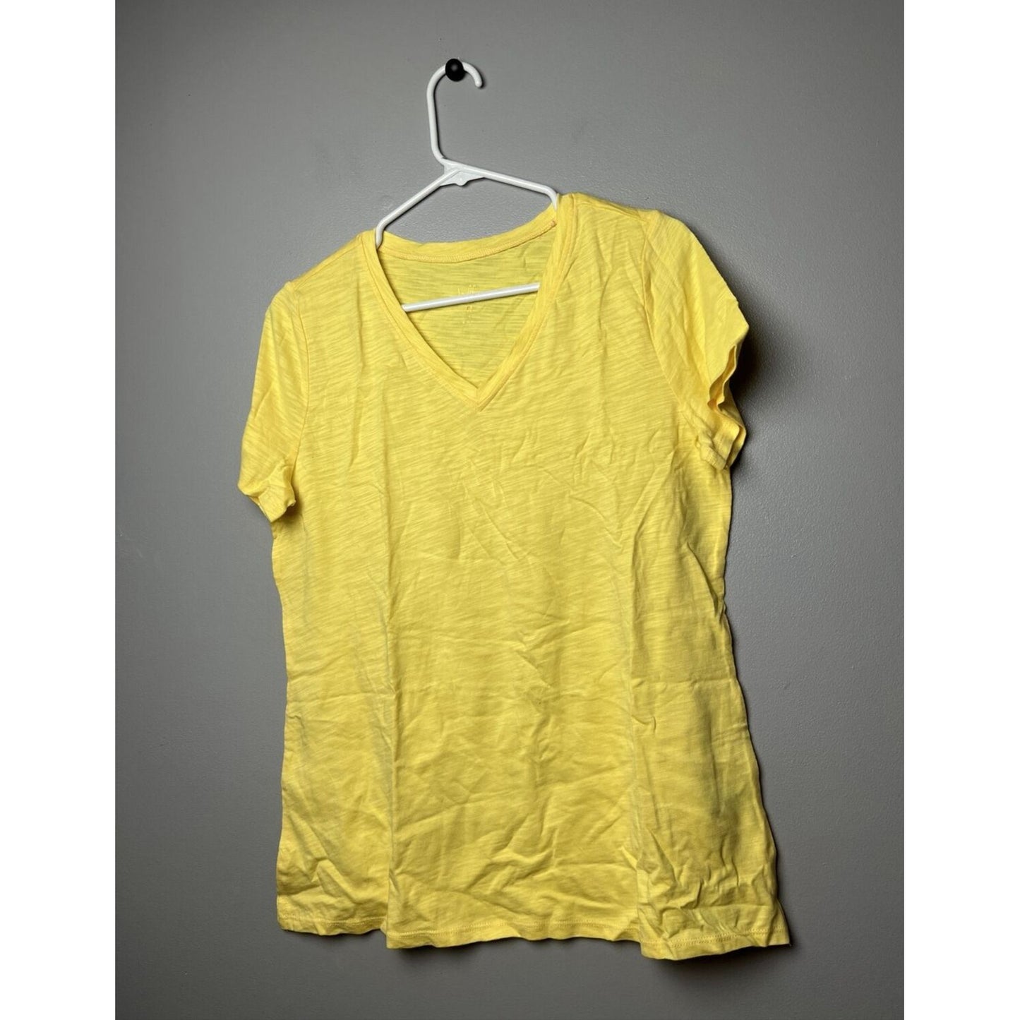 Belle by Kim Gravel Slub Knit Set of 2 T-Shirts-Cabana/Yellow-Small-NWOT-A505990
