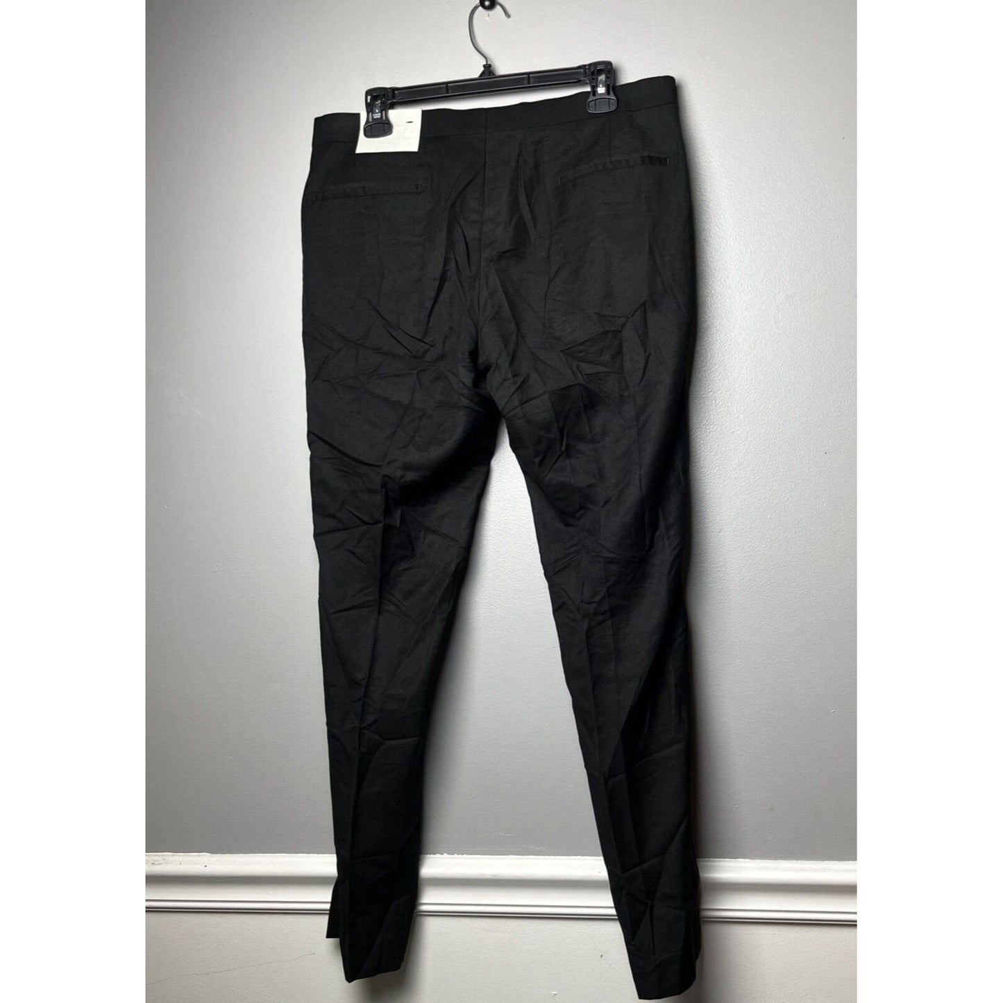 ALFANI Tuxedo Pants Size 34x30 Blue Slim Fit Stretch NWT $135