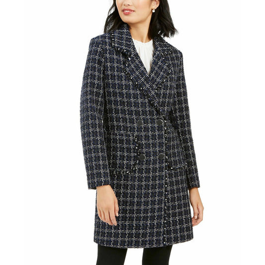 Marc New York Double-Breasted Plaid Tweed Coat MSRP $320 Size XL # 21B 559 NEW