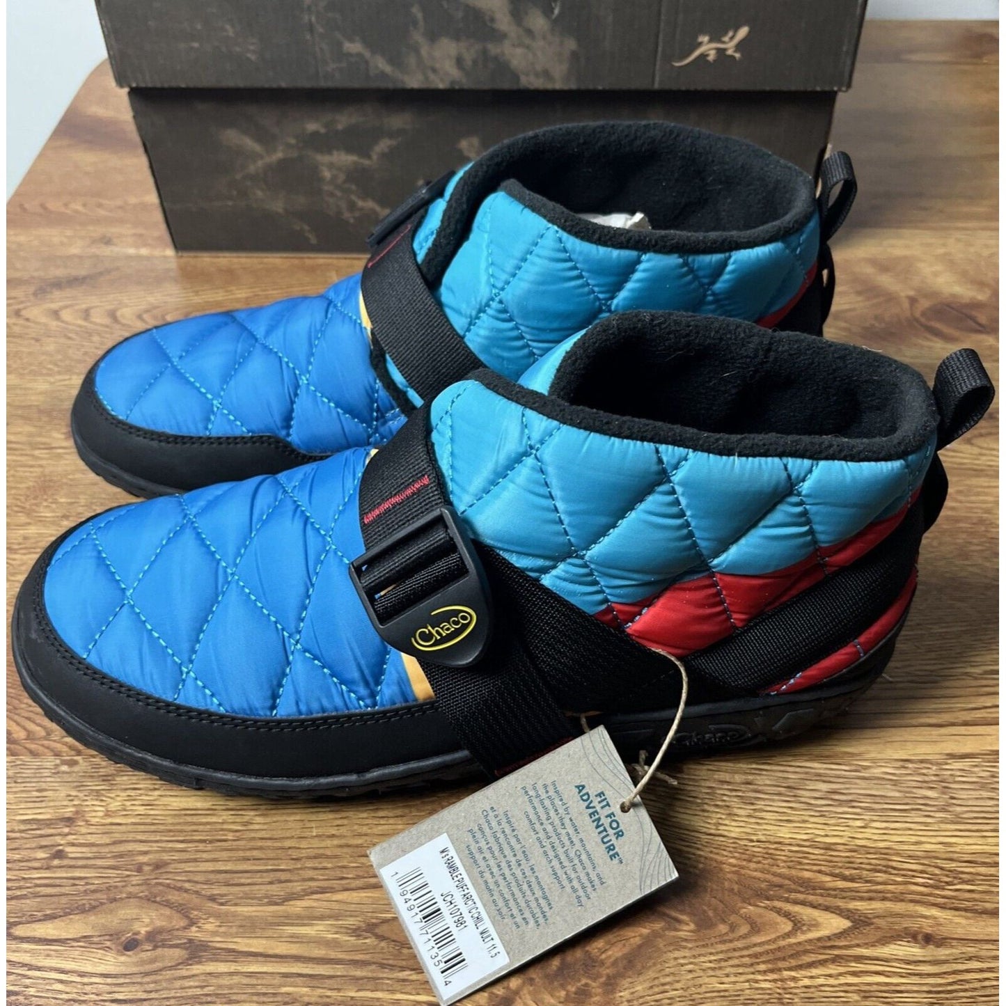 CHACO Men's Ramble Puff Snow Boot Slipper Arctic Chill Multi US 11.5 NEW