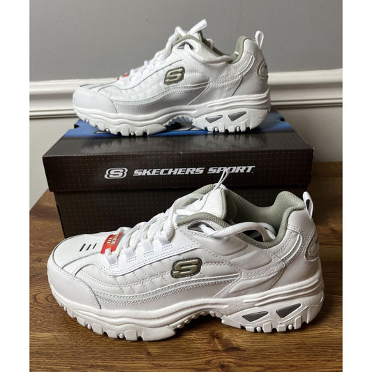 Men's Skechers Energy After Burn Comfy Casual Shoe White/50081/Size 9 Wide Fit