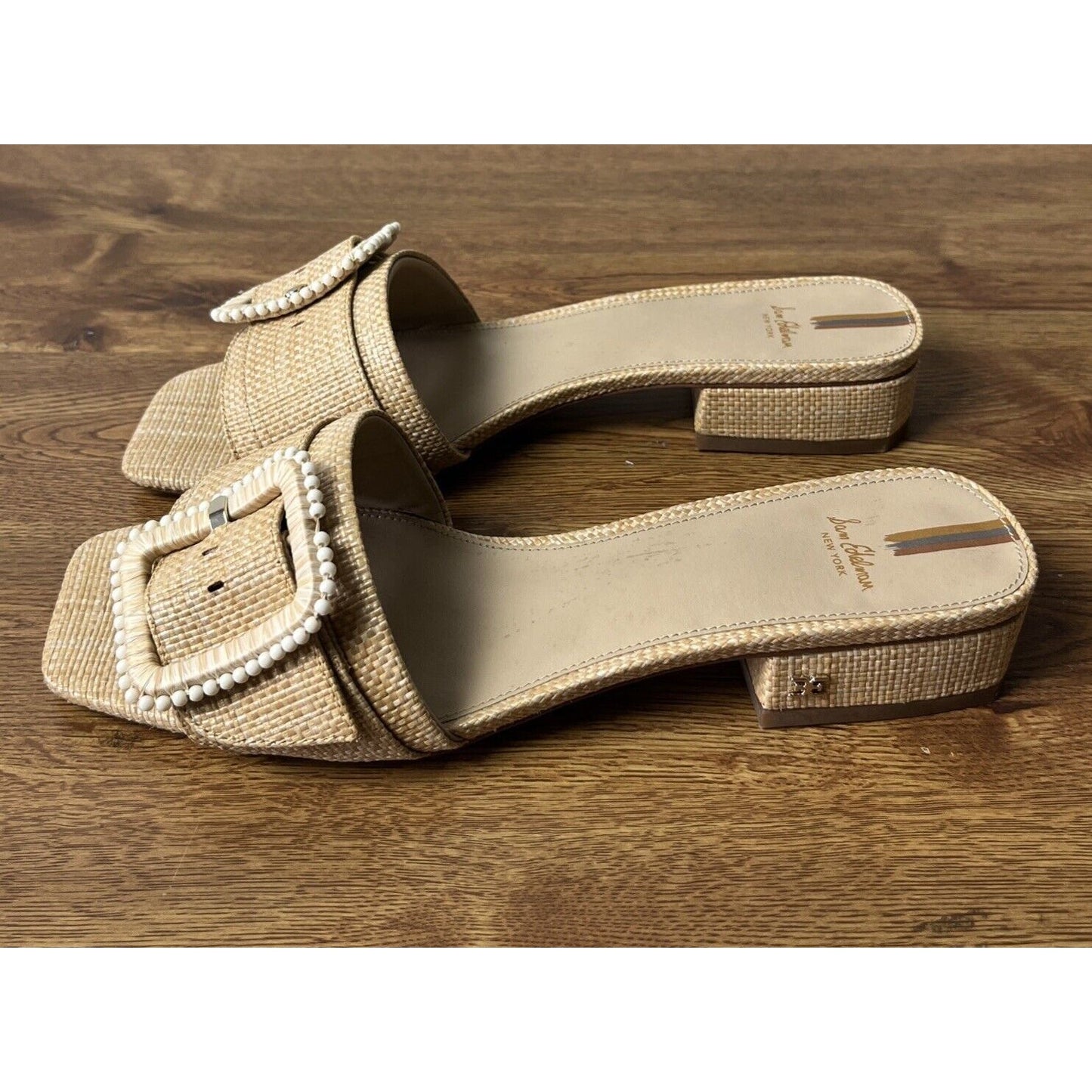 Sam Edelman Deacon Sandals Bleached Beechwood Women’s 10.5 M