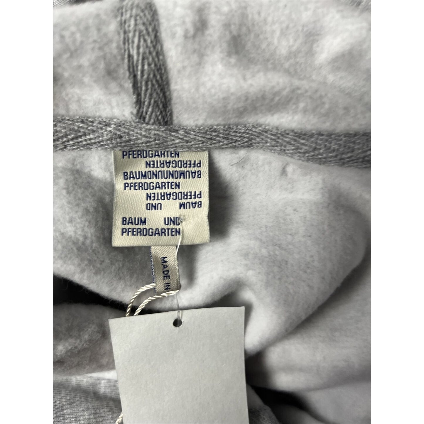 BAUM UND PFERDGARTEN Jura Logo Print Cotton-Fleece Hoodie Color Grey Size XS