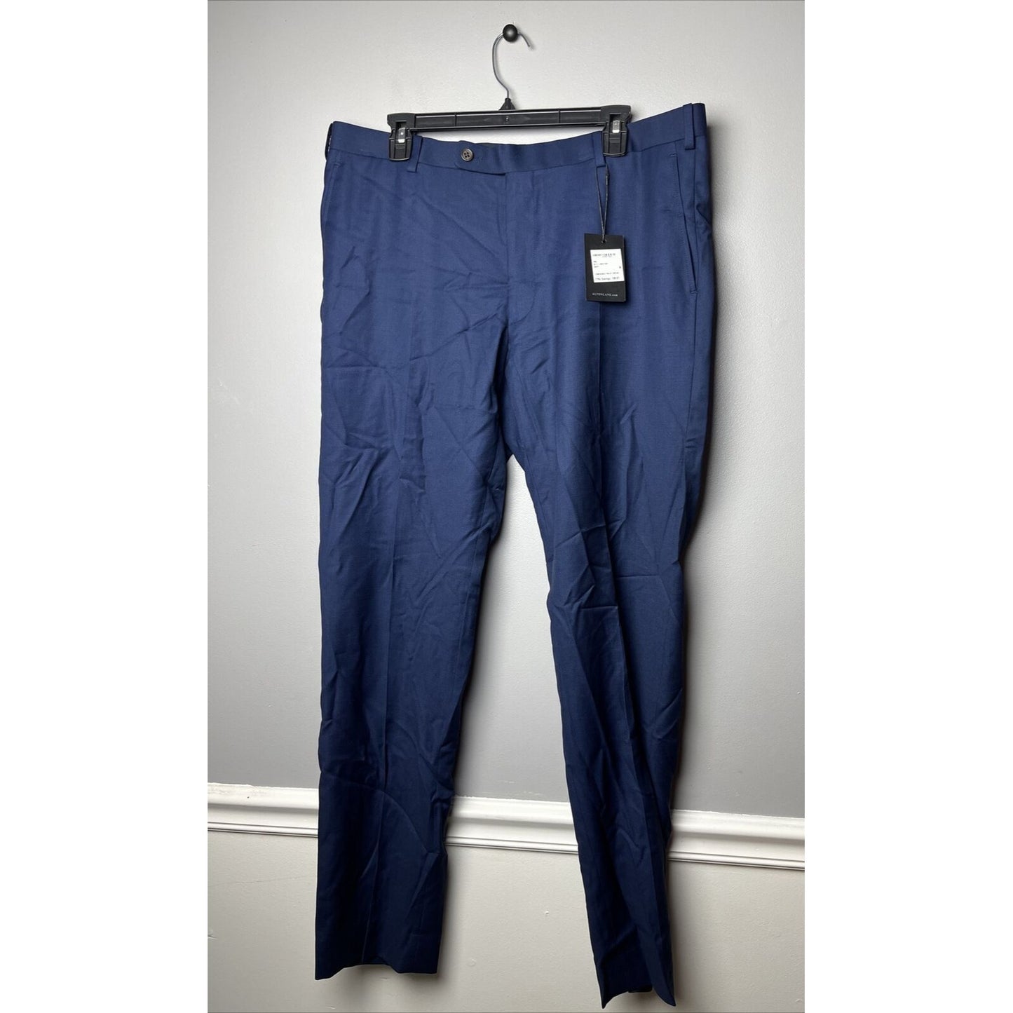 New Alton Lane Tailored Fit Dress Pants Blue 36