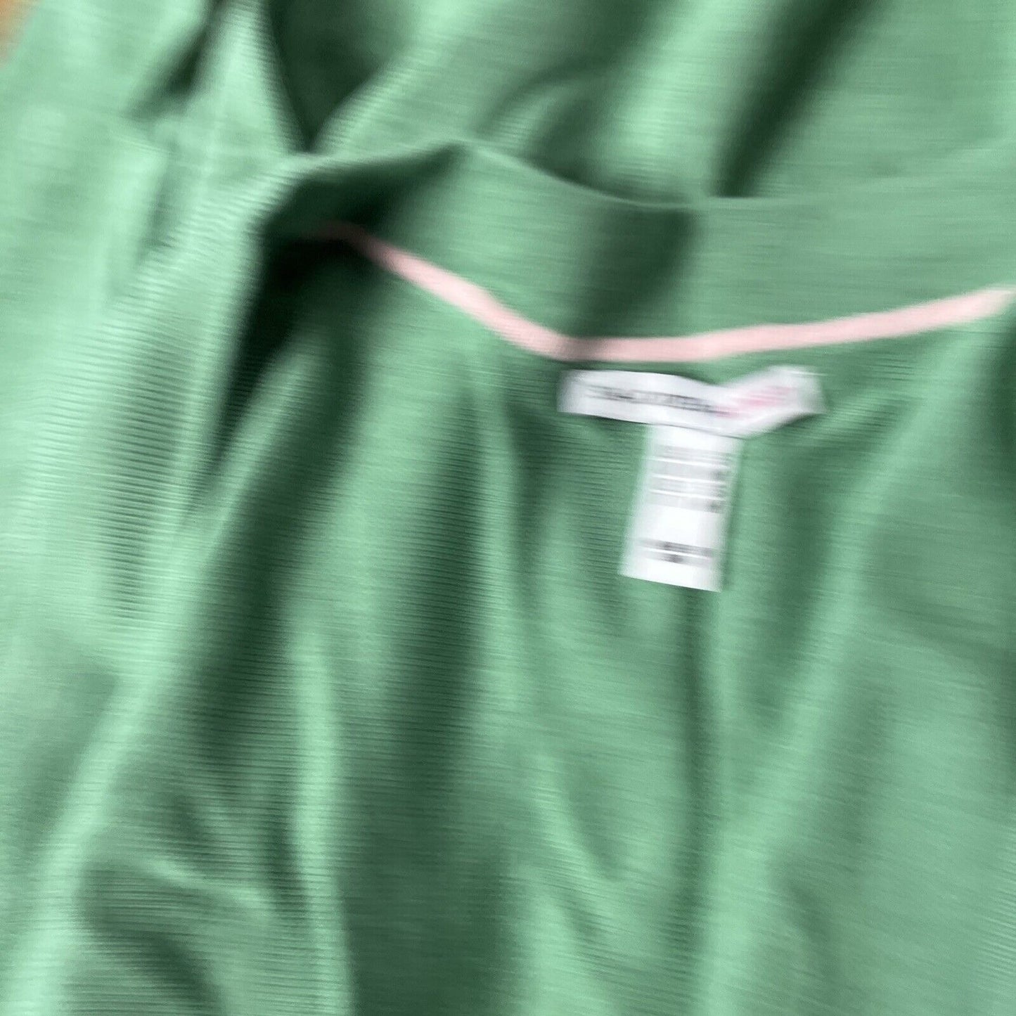 Isaac Mizrahi Live! Women’s Exposed Linking Sweater Cardigan Pockets Green Small