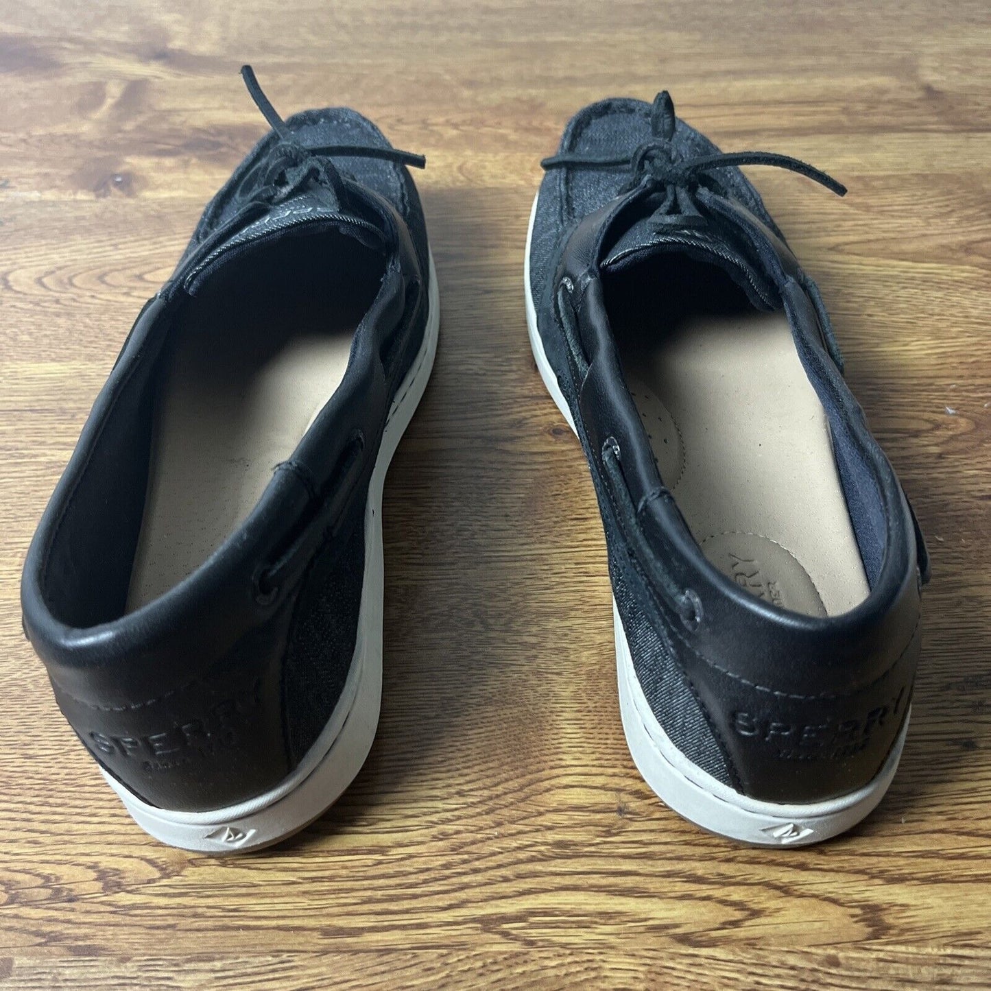 Sperry Women's Starfish Black Boat Shoes STS87333 Size 9.5