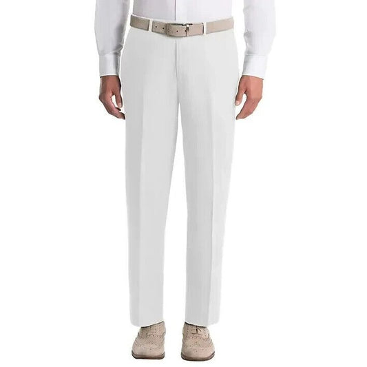 New Ralph Lauren Men's Solid White Linen Suit Separate Pants 44x30 White SE2123