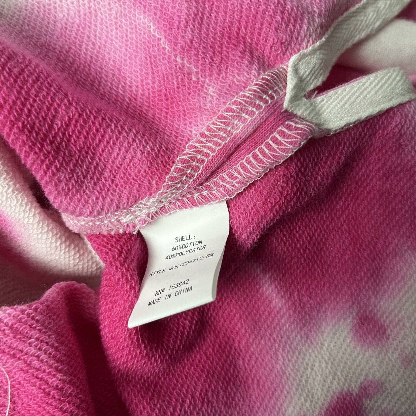 NWT Melloday Short Sleeve Pink Tie-dye Boxy Top Size XS