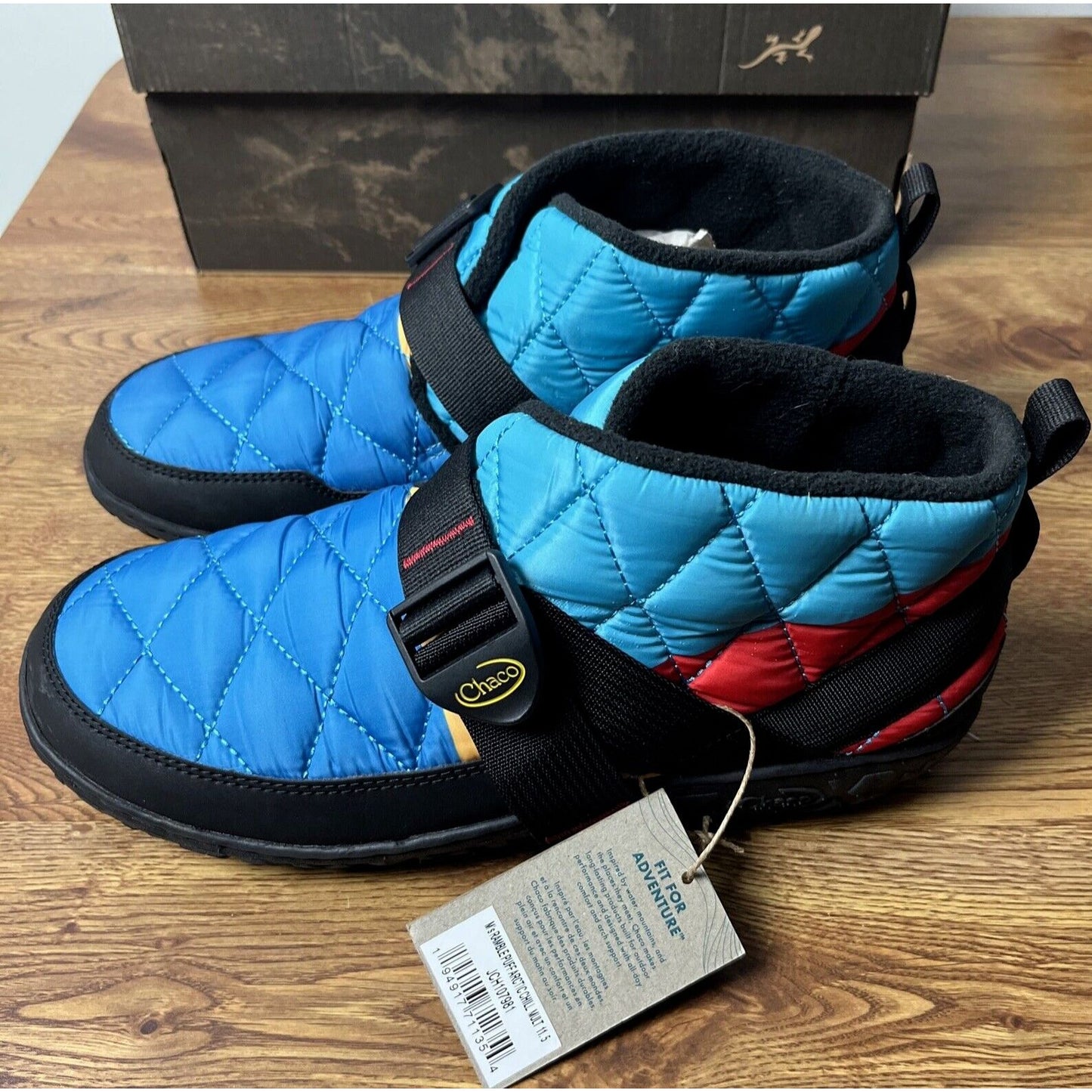 CHACO Men's Ramble Puff Snow Boot Slipper Arctic Chill Multi US 11.5 NEW