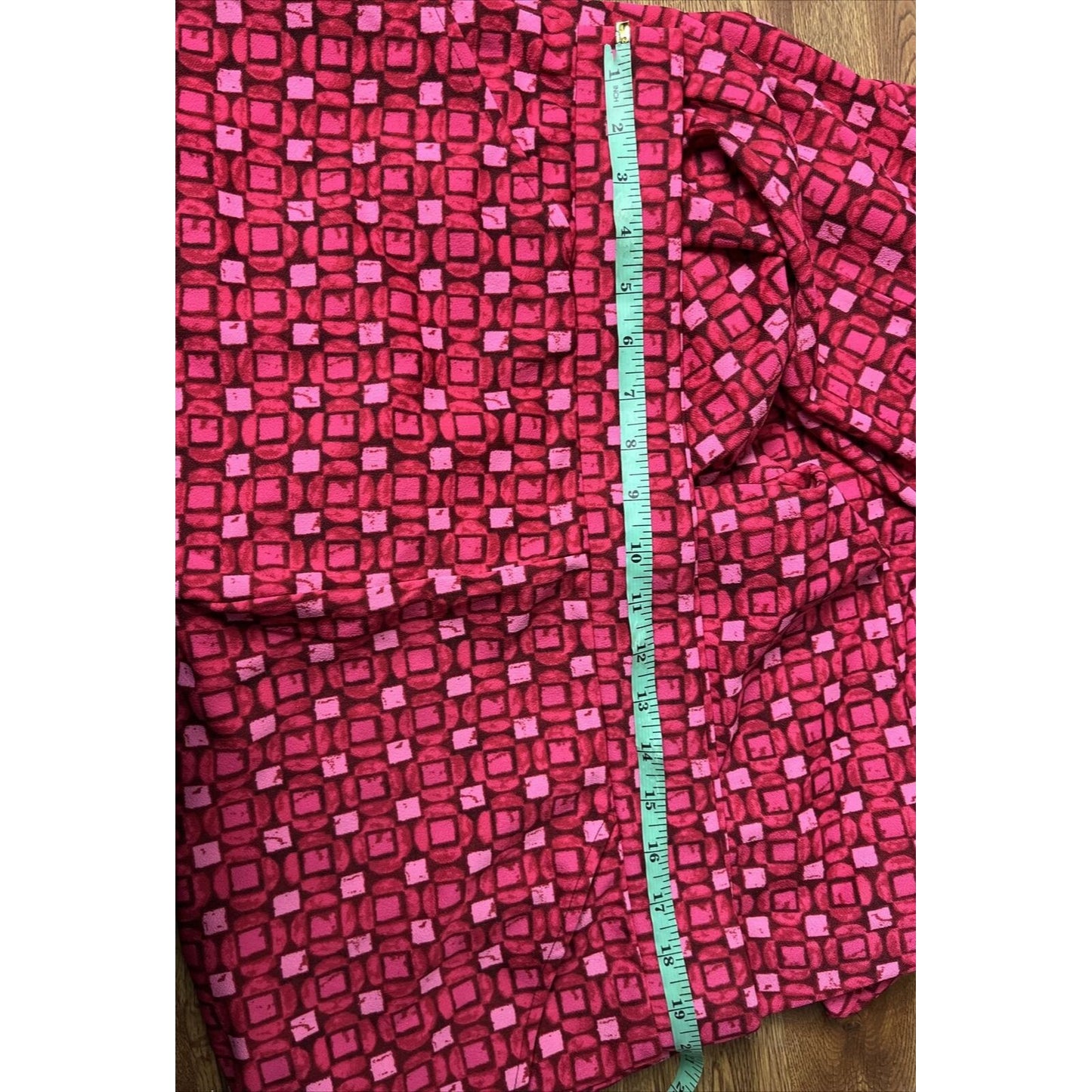 Isaac Mizrahi Live! Women's Pants Sz TXL Mixed Print Pebble Knit Pink A507364