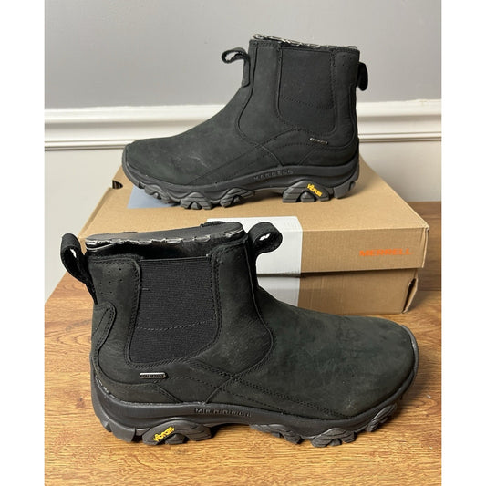 Merrell Moab Adventure 3 Chelsea Boots Men's Size US 10 Black Leather Pull On
