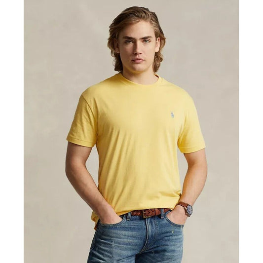 Polo Ralph Lauren Men's Yellow Classic Fit Crew Neck Logo T Shirt Size XXL